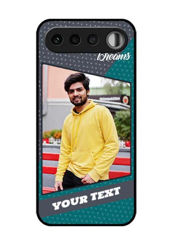 Realme 16 5G Custom Glass Phone Case - Background Pattern Design With Quote