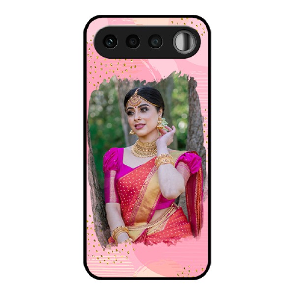 Realme 16 5G Custom Glass Phone Case - Gold Glitter Splash Design Realme 16 5G Custom Glass Phone Case - Gold Glitter Splash Design