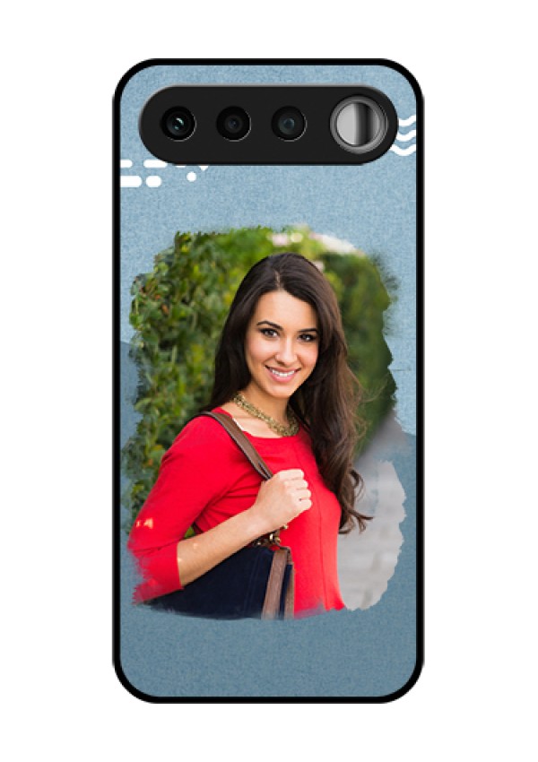 Realme 16 5G Custom Glass Phone Case - Grunge Line Art Design