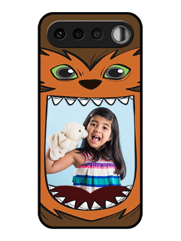 Custom Realme 16 5G Custom Glass Phone Case - Owl Monster Back Case Design