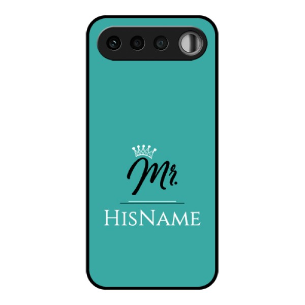 Realme 16 5G Custom Glass Phone Case - Mr With Name Design