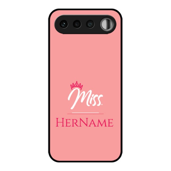 Realme 16 5G Custom Glass Phone Case - Mrs With Name Design