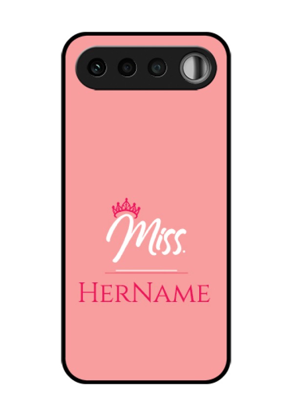 Realme 16 5G Custom Glass Phone Case - Mrs With Name Design