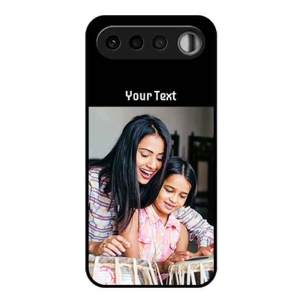 Realme 16 5G Custom Glass Phone Case - Photo With Name Design