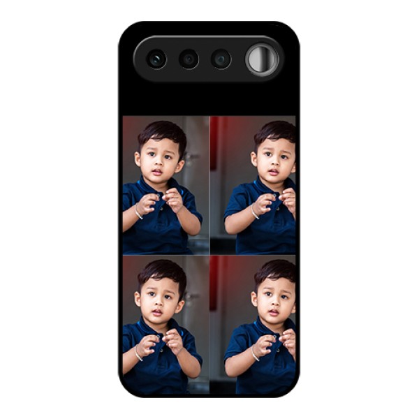 Realme 16 5G Custom Glass Phone Case - 4 Image Holder Design
