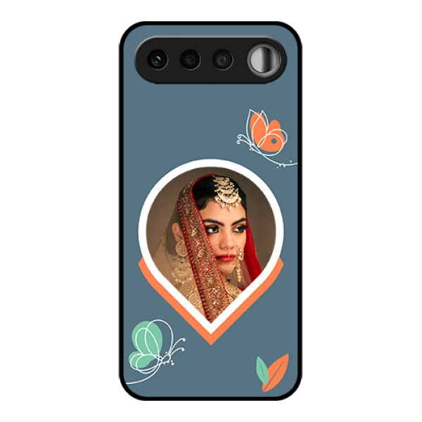 Realme 16 5G Custom Glass Phone Case - Droplet Butterflies Design