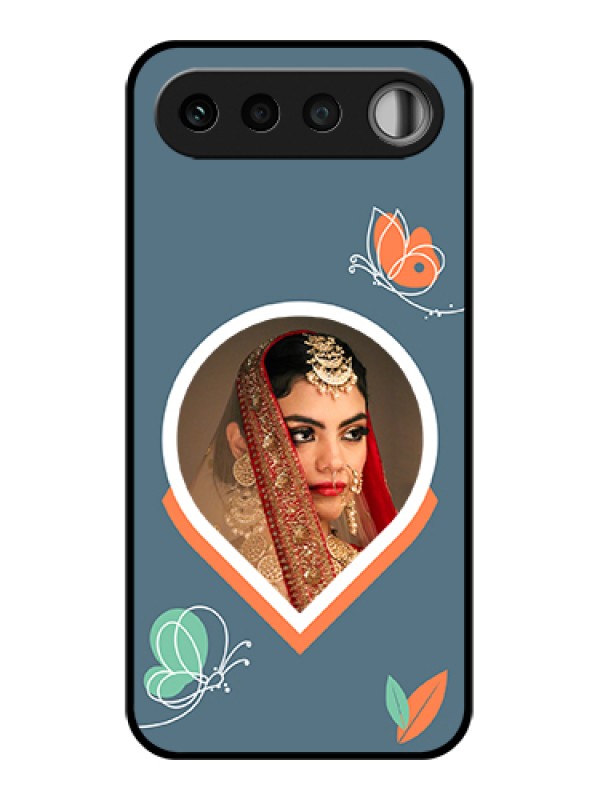Custom Realme 16 5G Custom Glass Phone Case - Droplet Butterflies Design