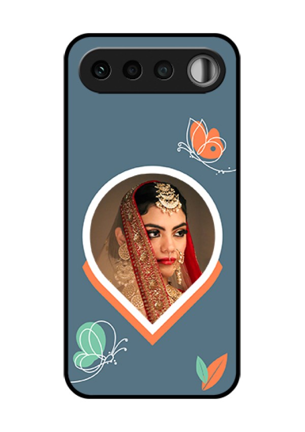 Realme 16 5G Custom Glass Phone Case - Droplet Butterflies Design