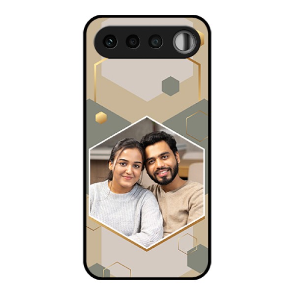 Realme 16 5G Custom Glass Phone Case - Stylish Hexagon Pattern Design Realme 16 5G Custom Glass Phone Case - Stylish Hexagon Pattern Design