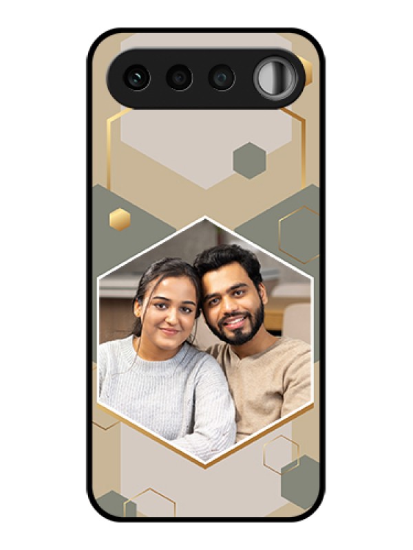 Custom Realme 16 5G Custom Glass Phone Case - Stylish Hexagon Pattern Design