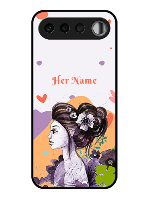 Custom Realme 16 5G Custom Glass Phone Case - Woman And Nature Design