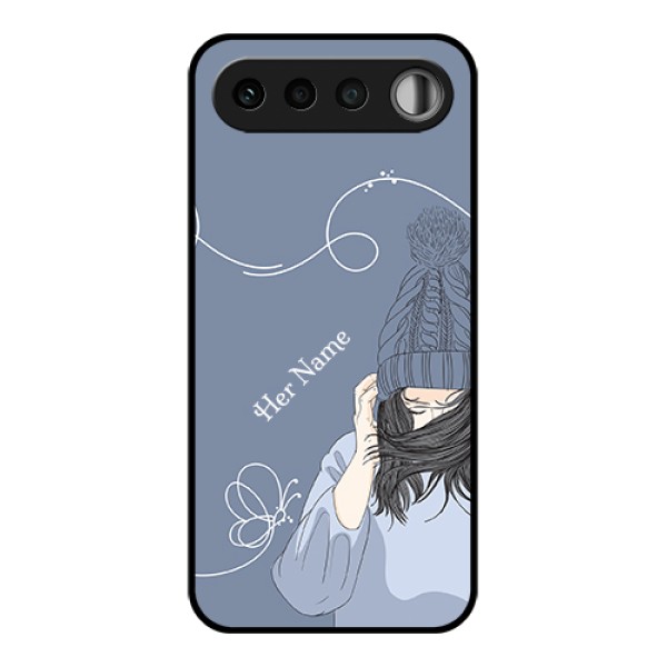 Realme 16 5G Custom Glass Phone Case - Girl In Winter Outfit Design Realme 16 5G Custom Glass Phone Case - Girl In Winter Outfit Design