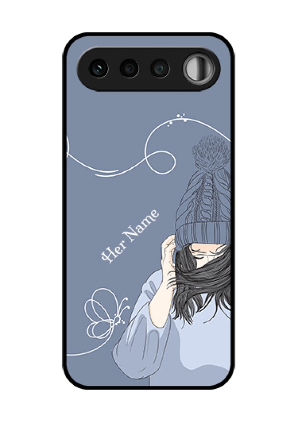 Realme 16 5G Custom Glass Phone Case - Girl In Winter Outfit Design