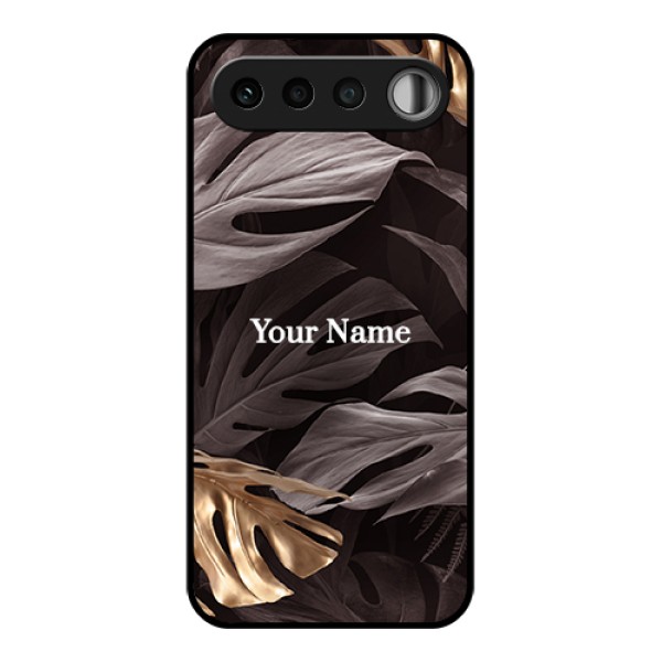 Realme 16 5G Custom Glass Phone Case - Wild Leaves Digital Paint Design Realme 16 5G Custom Glass Phone Case - Wild Leaves Digital Paint Design