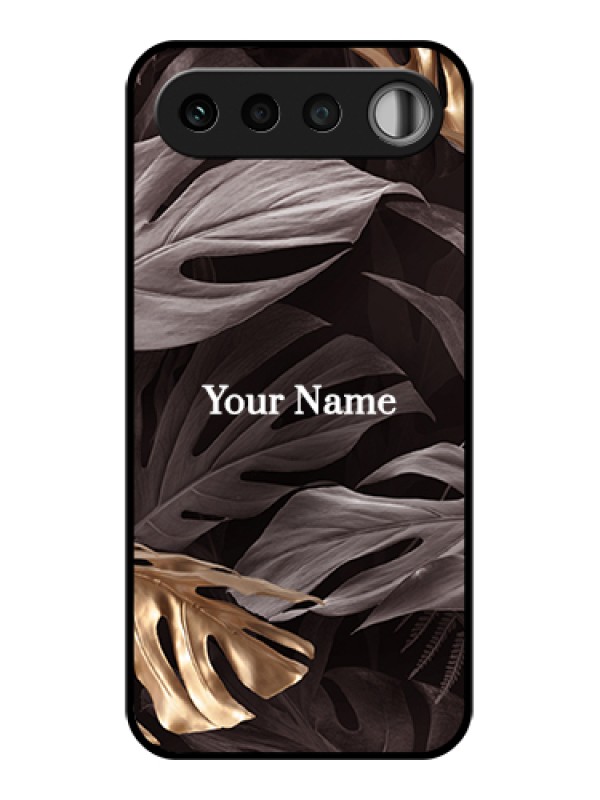 Custom Realme 16 5G Custom Glass Phone Case - Wild Leaves Digital Paint Design