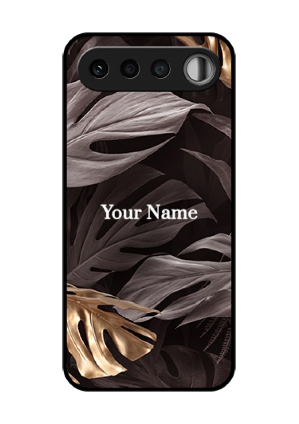 Realme 16 5G Custom Glass Phone Case - Wild Leaves Digital Paint Design