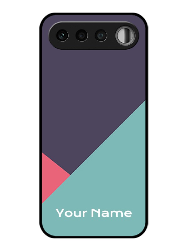 Custom Realme 16 5G Custom Glass Phone Case - Tri Color Abstract Design