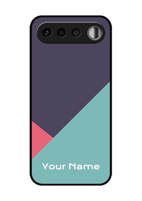 Realme 16 5G Custom Glass Phone Case - Tri Color Abstract Design