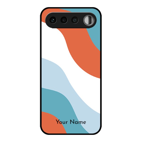 Realme 16 5G Custom Glass Phone Case - Coloured Waves Design