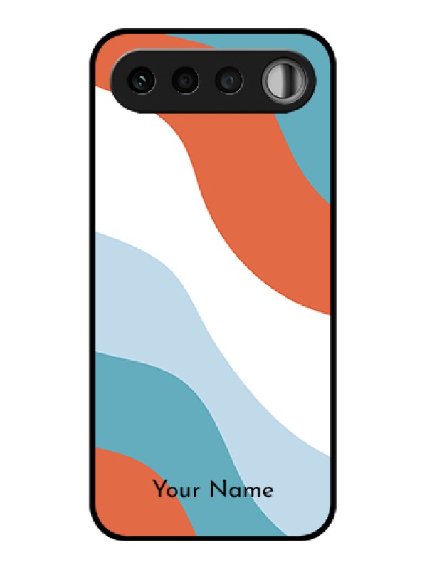 Custom Realme 16 5G Custom Glass Phone Case - Coloured Waves Design