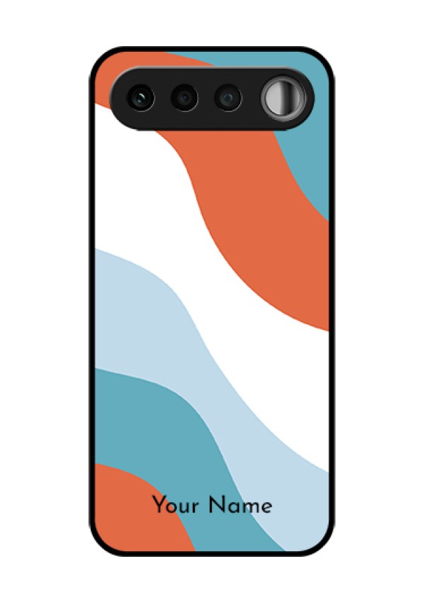 Realme 16 5G Custom Glass Phone Case - Coloured Waves Design