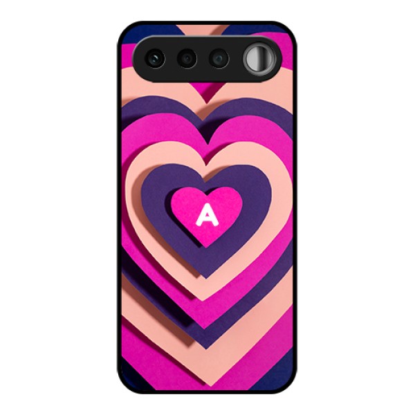 Realme 16 5G Custom Glass Phone Case - Cute Heart Pattern Design Realme 16 5G Custom Glass Phone Case - Cute Heart Pattern Design
