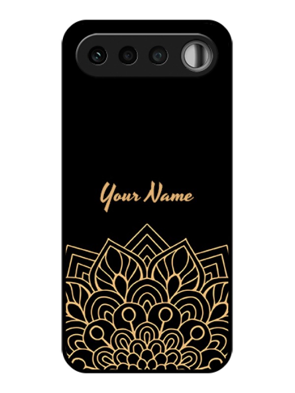 Custom Realme 16 5G Custom Glass Phone Case - Golden Mandala Design