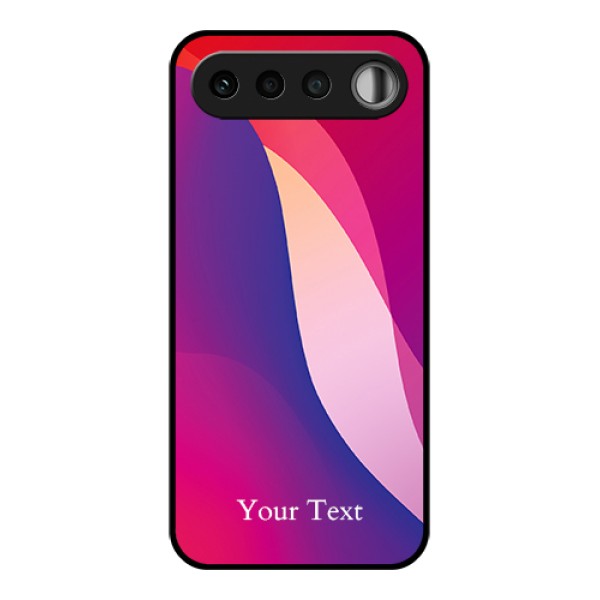 Realme 16 5G Custom Glass Phone Case - Digital Abstract Overlap Design
