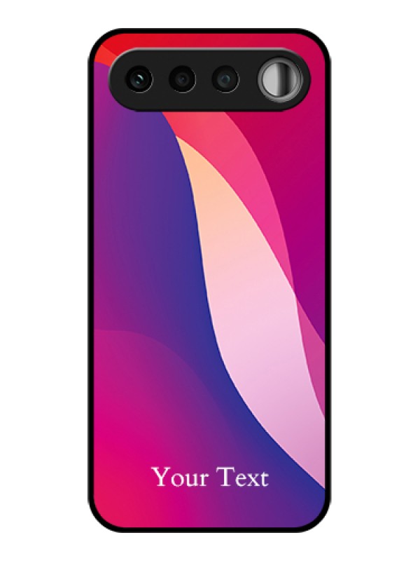 Custom Realme 16 5G Custom Glass Phone Case - Digital Abstract Overlap Design