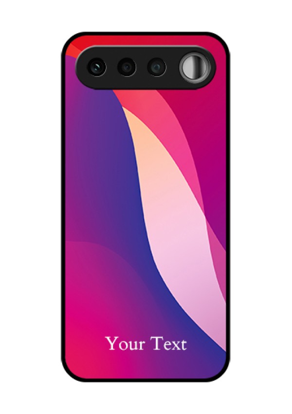 Realme 16 5G Custom Glass Phone Case - Digital Abstract Overlap Design