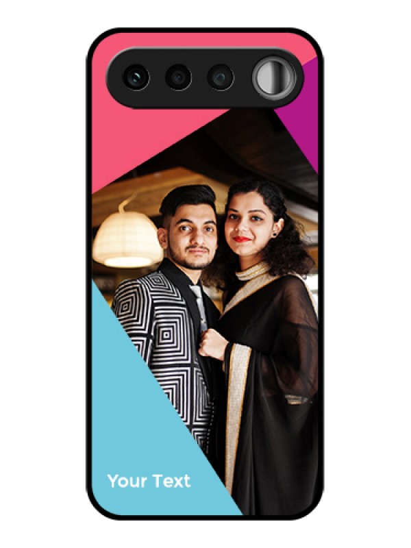 Custom Realme 16 5G Custom Glass Phone Case - Stacked Triple Colour Design