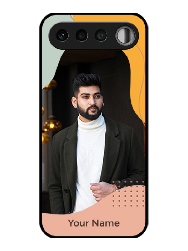Custom Realme 16 5G Custom Glass Phone Case - Tri - Coloured Overlay Design