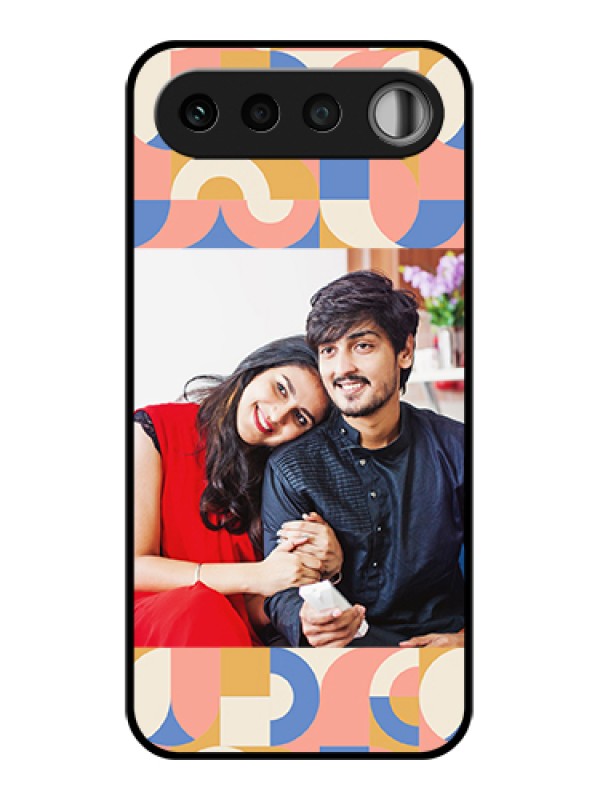 Custom Realme 16 5G Custom Glass Phone Case - Semi - Circle Maze Pattern Design