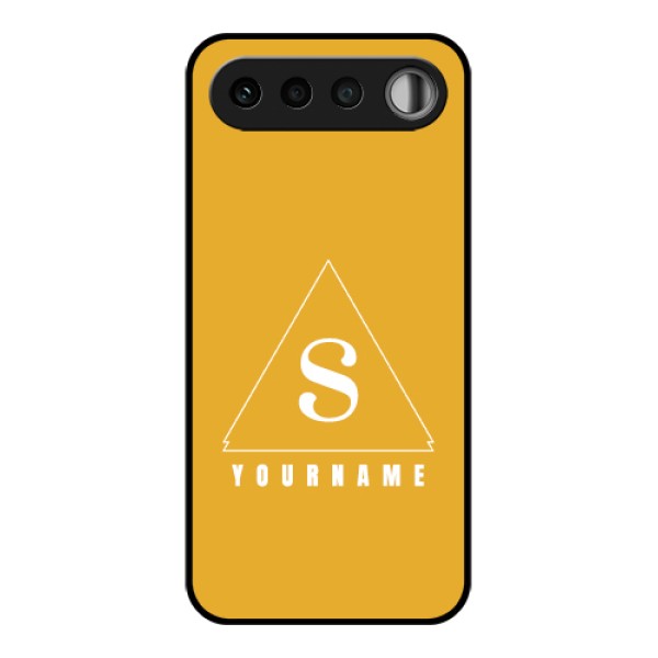 Realme 16 5G Custom Glass Phone Case - Simple Triangle Design Realme 16 5G Custom Glass Phone Case - Simple Triangle Design