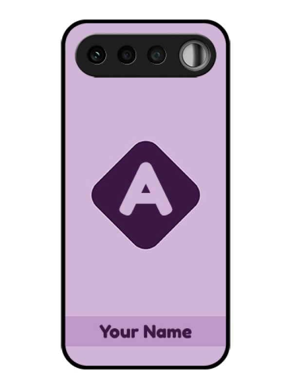 Custom Realme 16 5G Custom Glass Phone Case - Custom Letter In Curved Badge Design