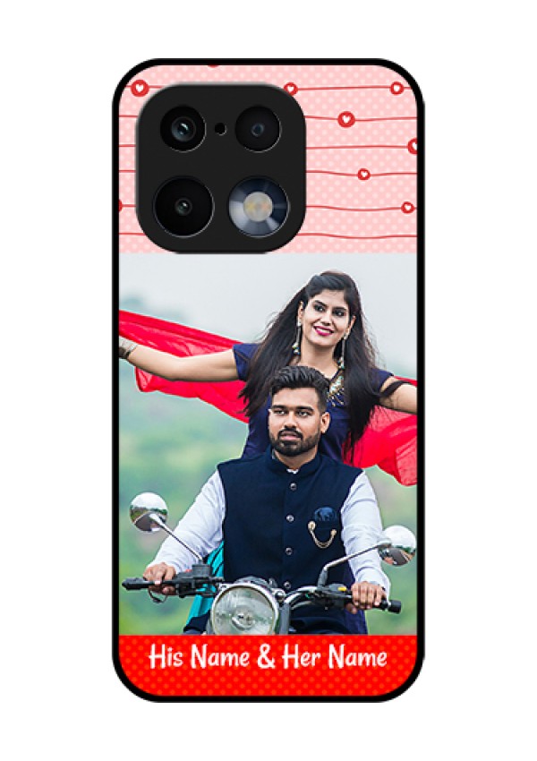 Realme 16 Pro 5G Custom Glass Phone Case - Red Pattern Case Design