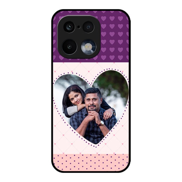 Realme 16 Pro 5G Custom Glass Phone Case - Violet Love Dots Design