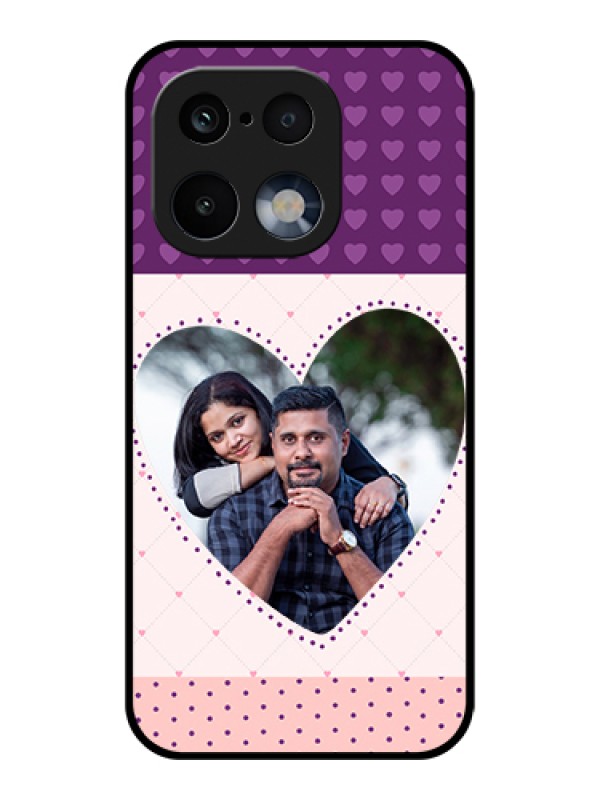 Custom Realme 16 Pro 5G Custom Glass Phone Case - Violet Love Dots Design