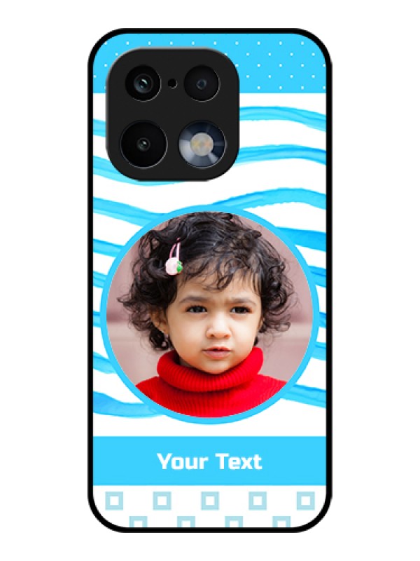 Custom Realme 16 Pro 5G Custom Glass Phone Case - Simple Blue Case Design