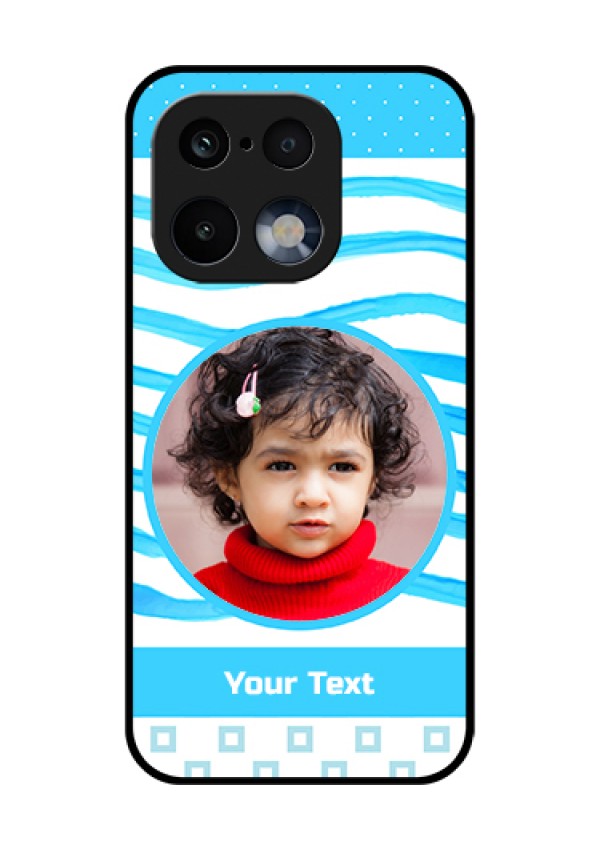 Realme 16 Pro 5G Custom Glass Phone Case - Simple Blue Case Design