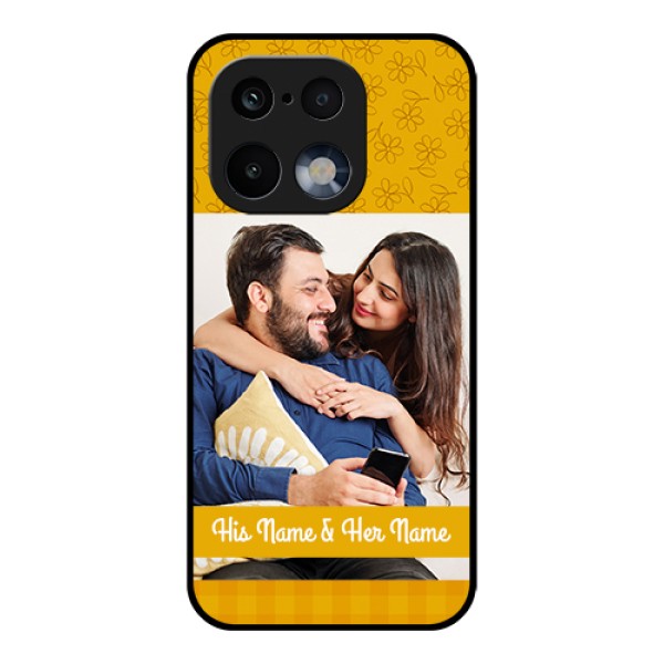 Realme 16 Pro 5G Custom Glass Phone Case - Yellow Floral Design