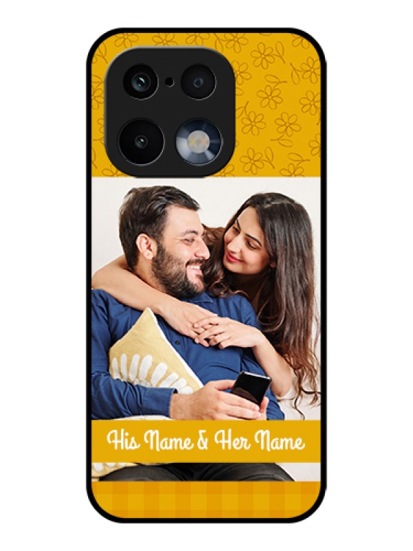 Custom Realme 16 Pro 5G Custom Glass Phone Case - Yellow Floral Design