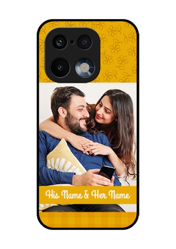 Realme 16 Pro 5G Custom Glass Phone Case - Yellow Floral Design