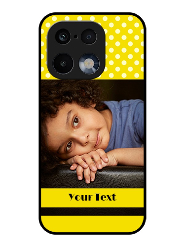 Custom Realme 16 Pro 5G Custom Glass Phone Case - Bright Yellow Case Design