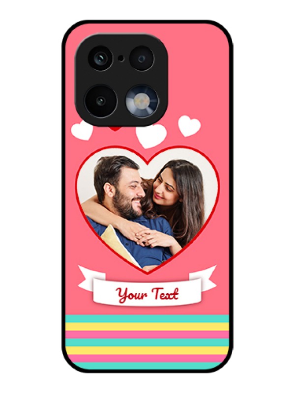 Custom Realme 16 Pro 5G Custom Glass Phone Case - Love Shapes Doodle Design