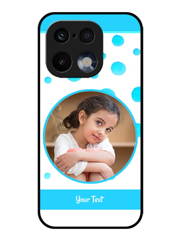 Custom Realme 16 Pro 5G Custom Glass Phone Case - Blue Bubbles Pattern Design