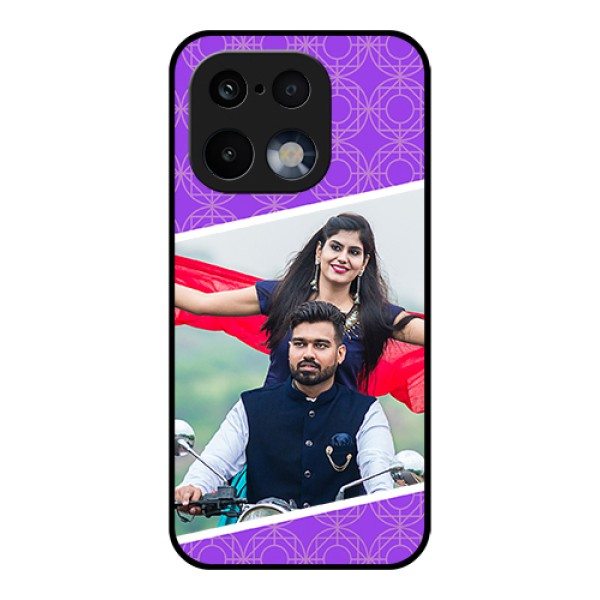 Realme 16 Pro 5G Custom Glass Phone Case - Violet Color Pattern Design