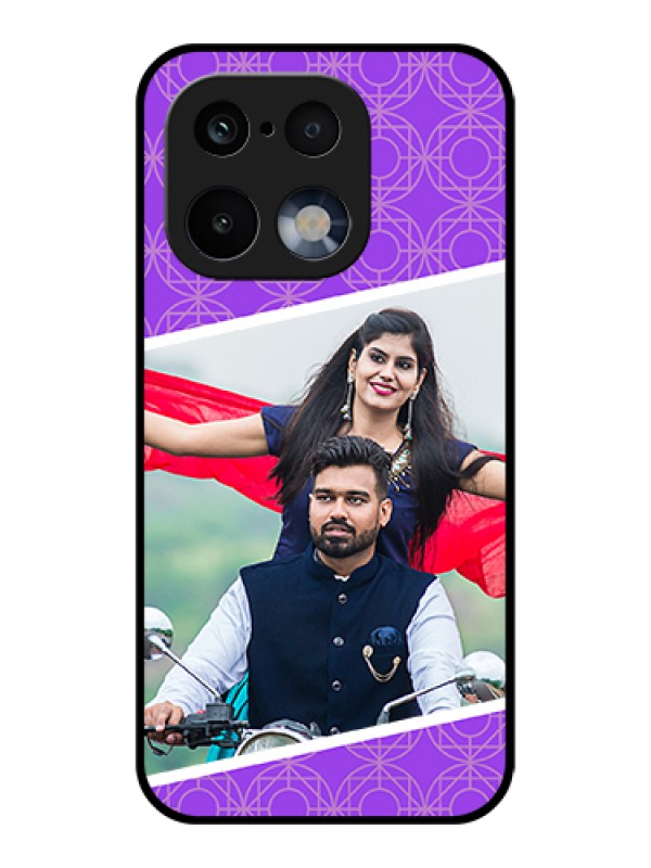 Custom Realme 16 Pro 5G Custom Glass Phone Case - Violet Color Pattern Design