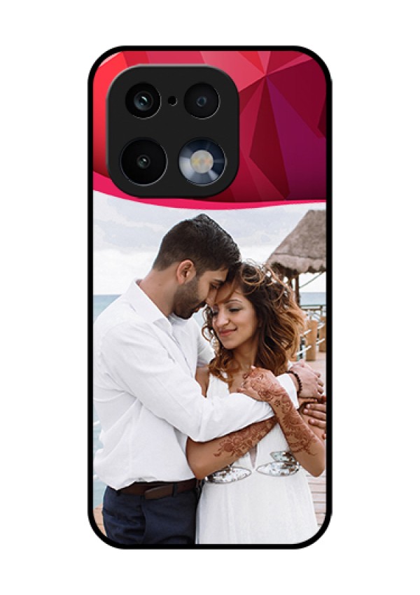 Realme 16 Pro 5G Custom Glass Phone Case - Red Abstract Design