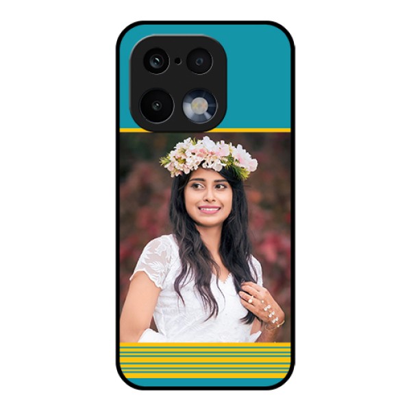 Realme 16 Pro 5G Custom Glass Phone Case - Yellow & Blue Design